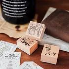 JIANWU милая девушка клубника букет штамп свежий соль стиль деревянные марки для скрапбукинга фотоальбом DIY ремесло поставки