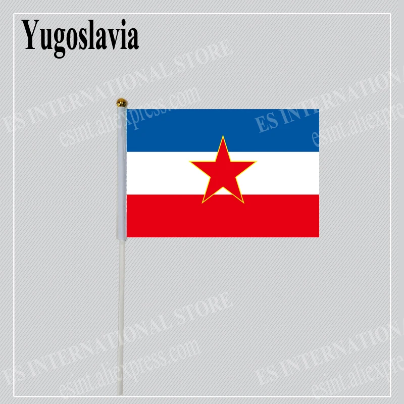 Ручной флаг с Македонией Замбией государственной страной Зимбабве размер 14*21 см