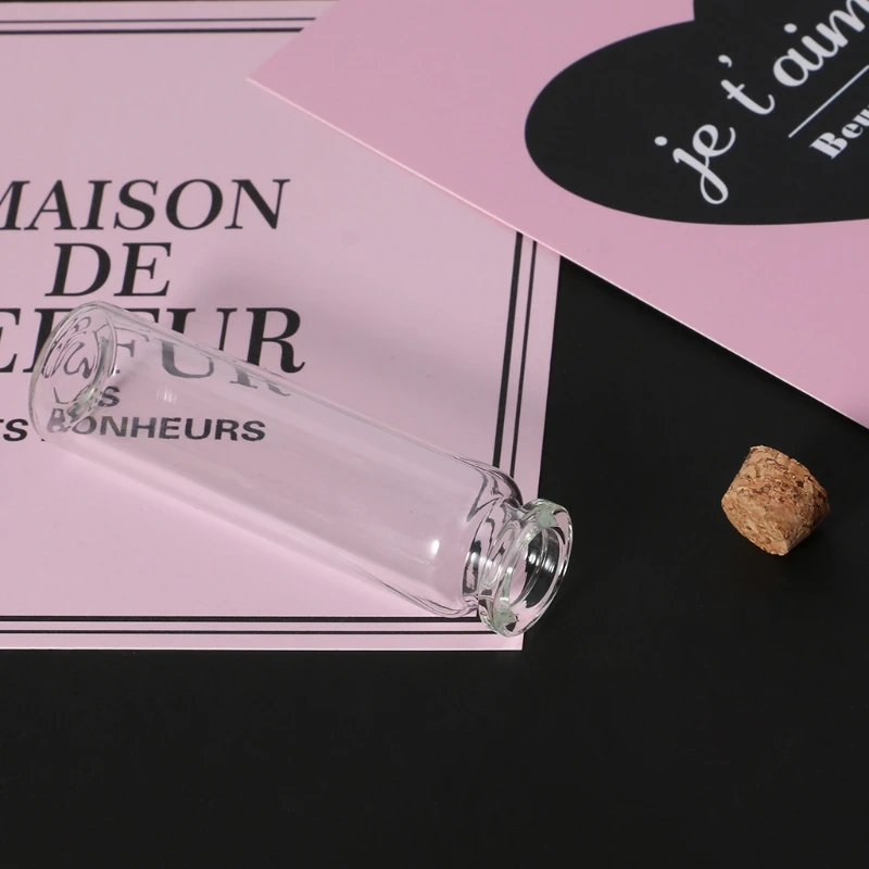 10 шт Мини Стеклянная бутылка желаний пробирка с пробкой Подвеска для хранения 20