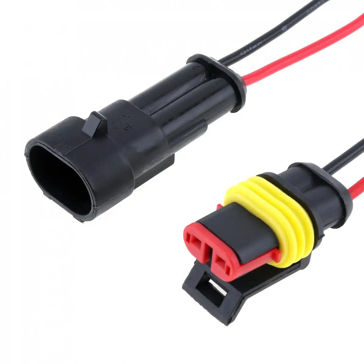 10 шт./лот 2 Pin Мужской и женский провод разъем водонепроницаемый Электрический