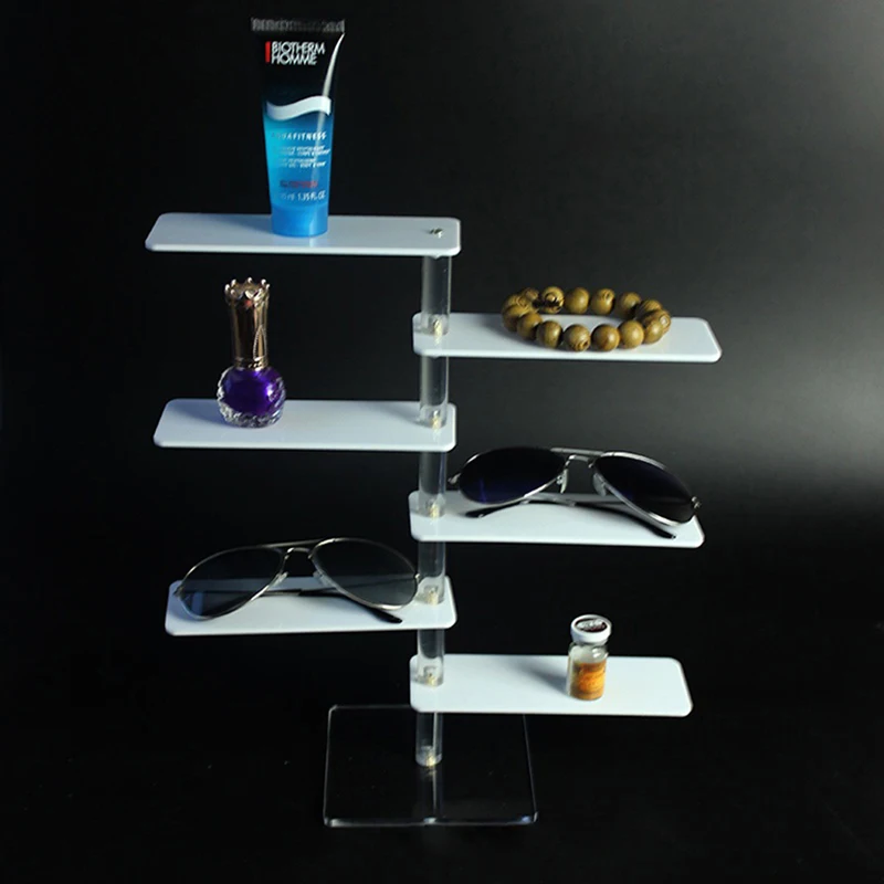 

Stand display for glasses bracelet cosmetics perfume jewelry holder sunglasses organizer eyeglass shelf lipstick showcase case