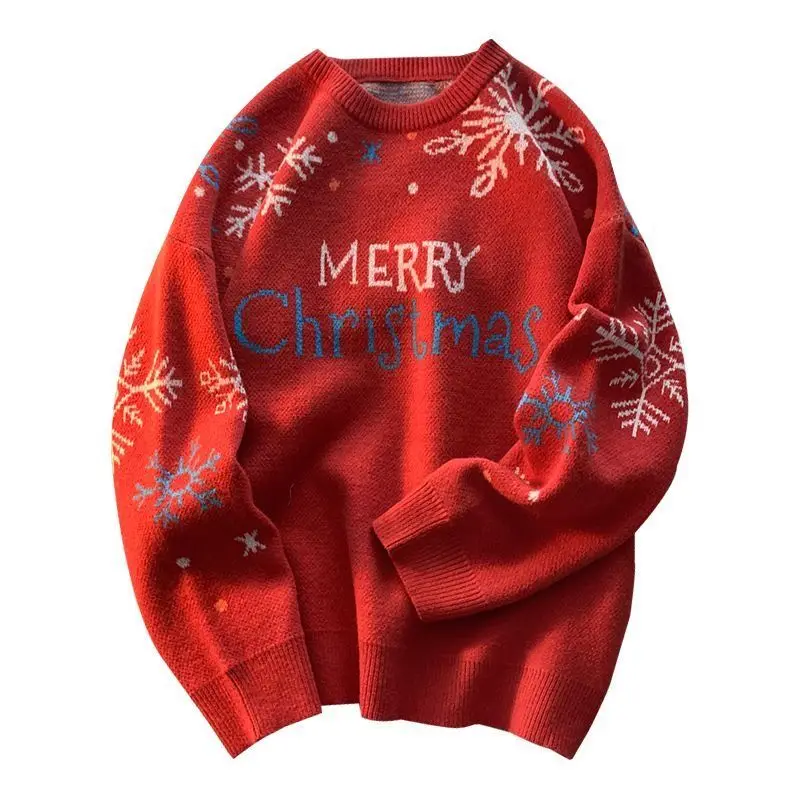 

Sweaters men's and women's thickened sweaters red T-shirt