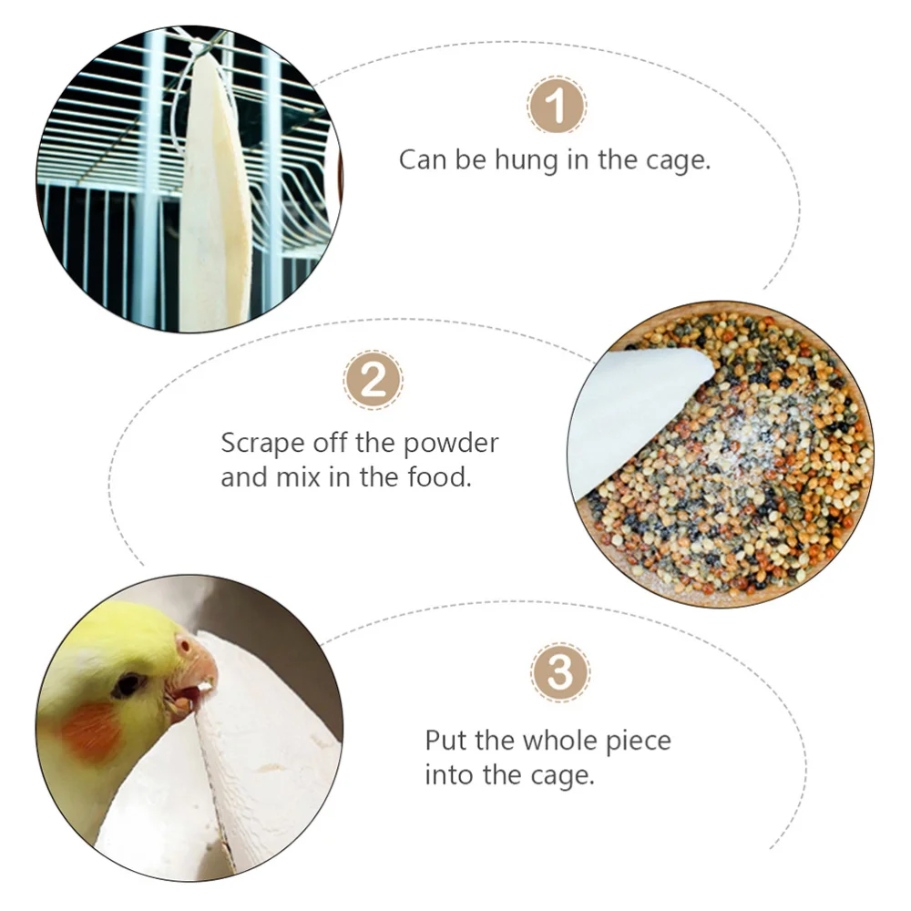 

12pcs Pet Chewing Hamster Teeth Molar Cuttlefish Bone with 12 Hooks