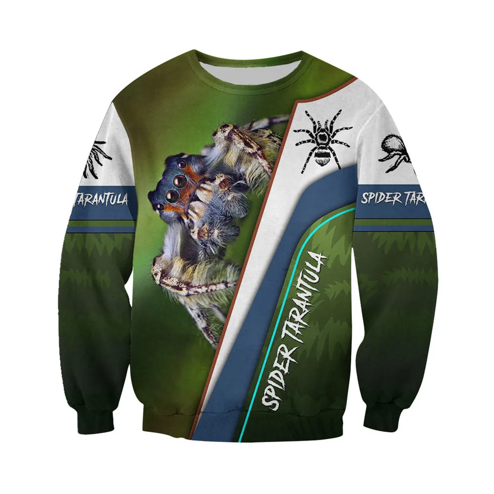 3D по всей поверхности с рисунком Человек паук Тарантул для мужчин капюшоном