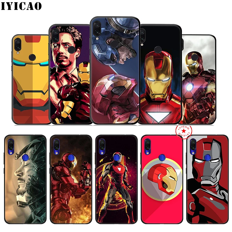 Iron Man Soft Case for Xiaomi Redmi Note 8 7 6 5 Pro 5A 4X Prime Silicone |