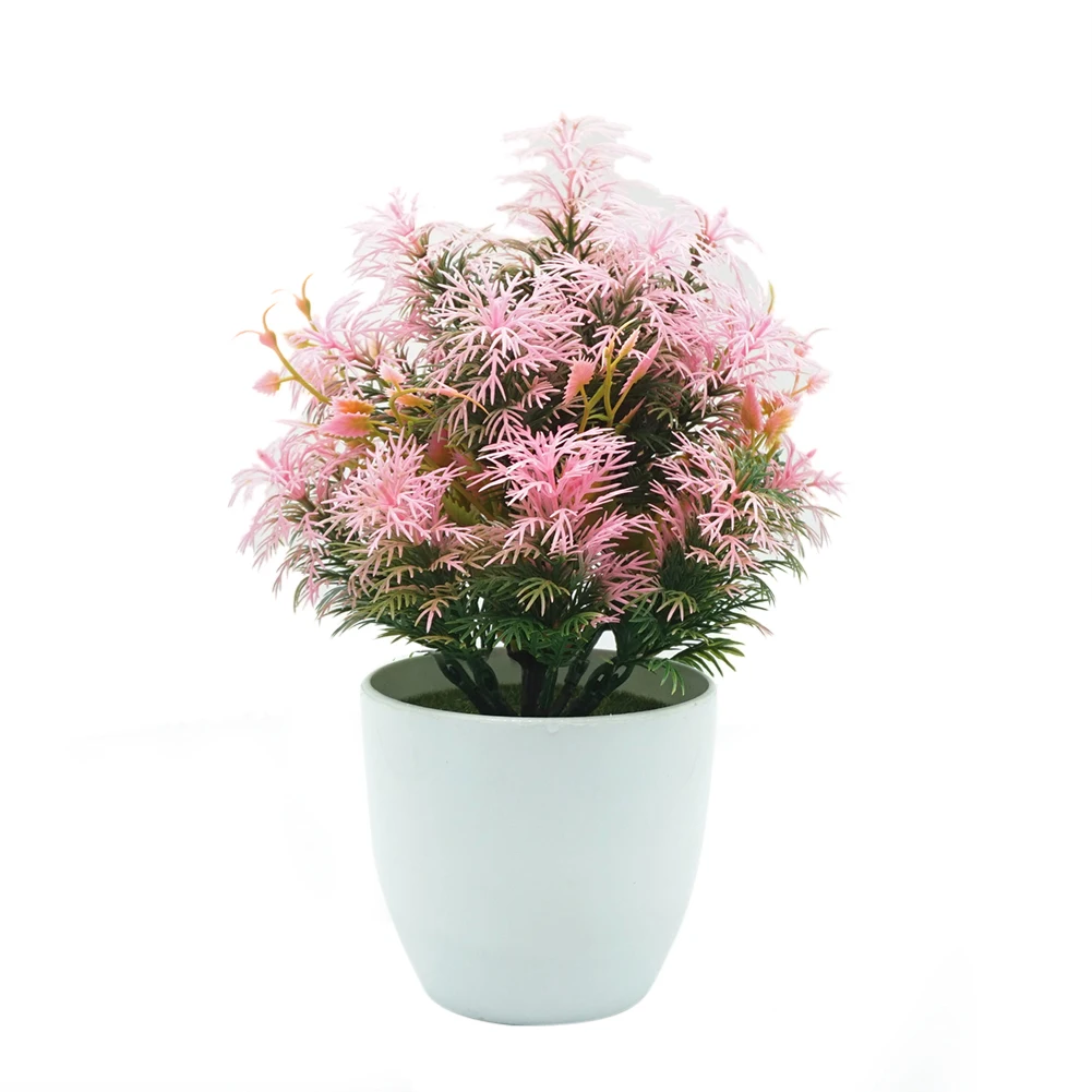 1Pc Artificial Hedge Bamboo Plant Pot Bonsai Stage Garden Wedding Party Decor bonsai tree potted flowers office garden de | Дом и сад