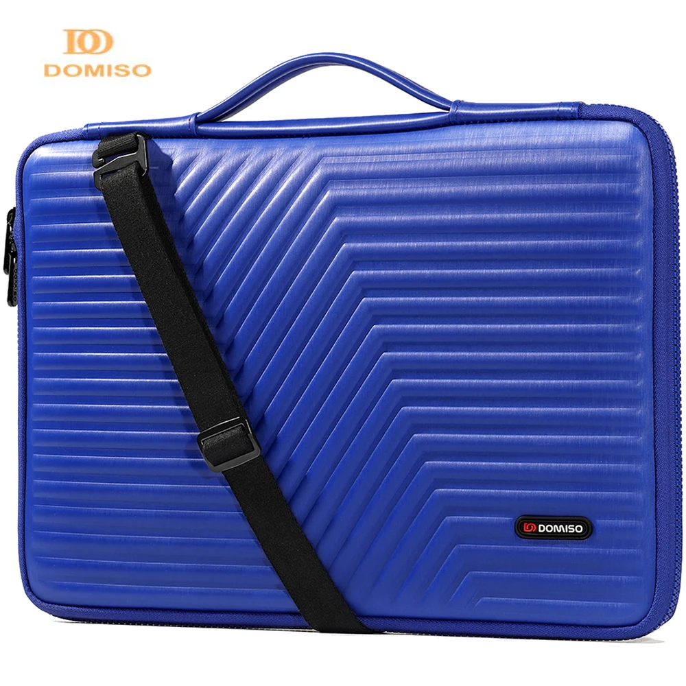 

Жесткий чехол DOMISO, защитная сумка для ноутбука 15,6 "17", водонепроницаемая ударопрочная сумка для компьютера, чехол для ноутбука синего цвета