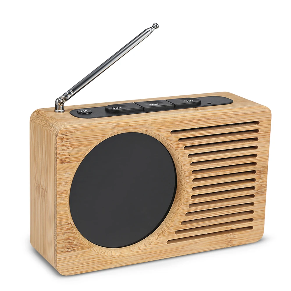 Цифровой fm-радио будильник светодиодный Бамбук 12 h/24 h Регулируемый свет для дома спальни офиса Настольные часы таймер USB кабель будильник часы