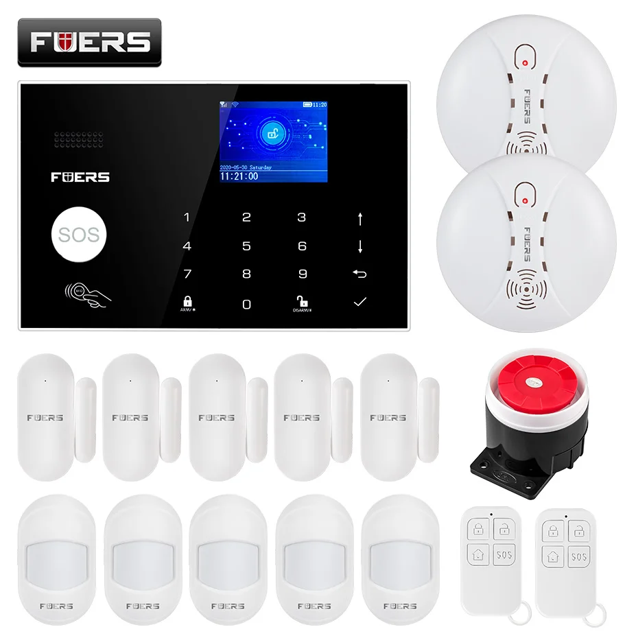 Беспроводная GSM сигнализация FUERS G34 для дома умная система охранной сигнализации