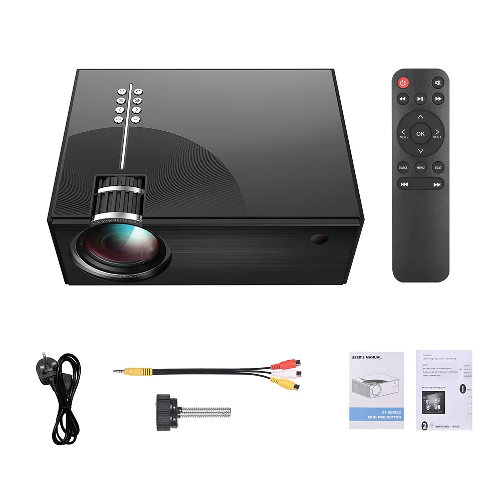 Портативный ЖК проектор Full HD светодиодный может синхронизировать экран