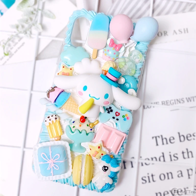 Чехол для Samsung S20 Plus DIY Note 8/9/10 + 3D Cinnamoroll чехол телефона Galaxy S6/s7 edge милый крем собак