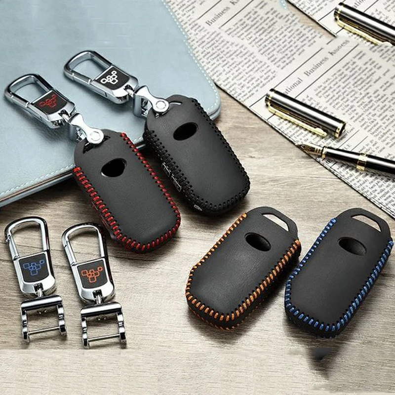 

Car Special Key Case for Kia Smart Running 2018-2019 New Smart Running Leather Car Remote Control Protective Cover Shell Buckle