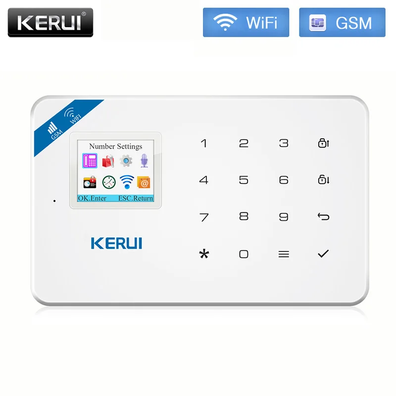 Беспроводная GSM сигнализация KERUI W18 охранная панель с Wi Fi английский русский