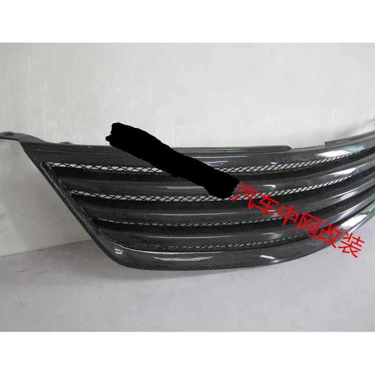 

Fits for Toyota Camry 2006-2009 Black+Carbon fiber texture Car Front Bumper Up Grill Grille Cover Trim 1PC