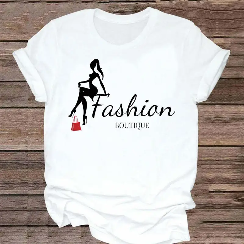 

Women Fashion Casual Letters 90s Style Graphic Short Sleeve Kawaii Clothes Tshirt Top Lady Print T Female Tee T-Shirt