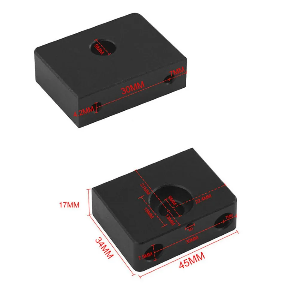 

Z-Axis Leadscrew Top Mount 3D Printer Accessories Aluminum Alloy Z-Rod Bearing Holder for Tornado Ender 3 Pro CR10