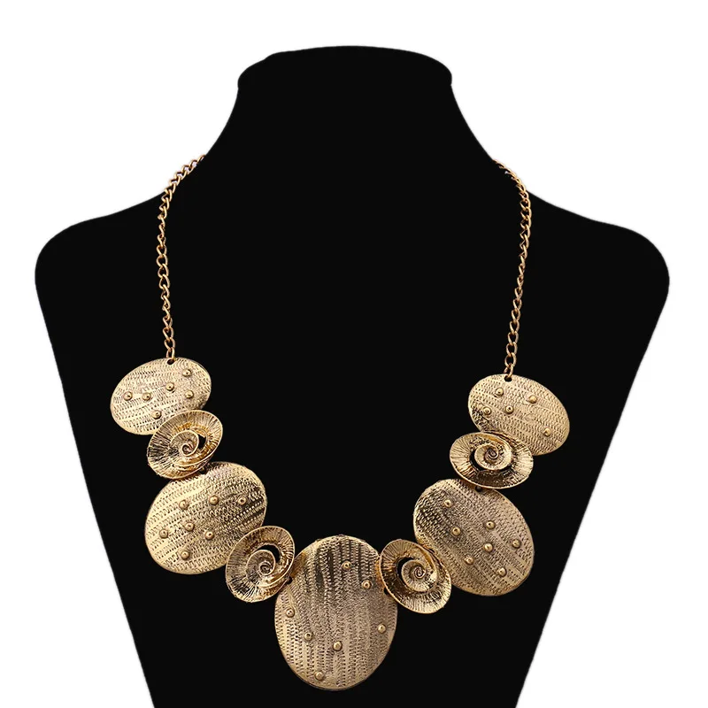 Ожерелье 2019 металлический геометрический женский ювелирный кулон ожерелье