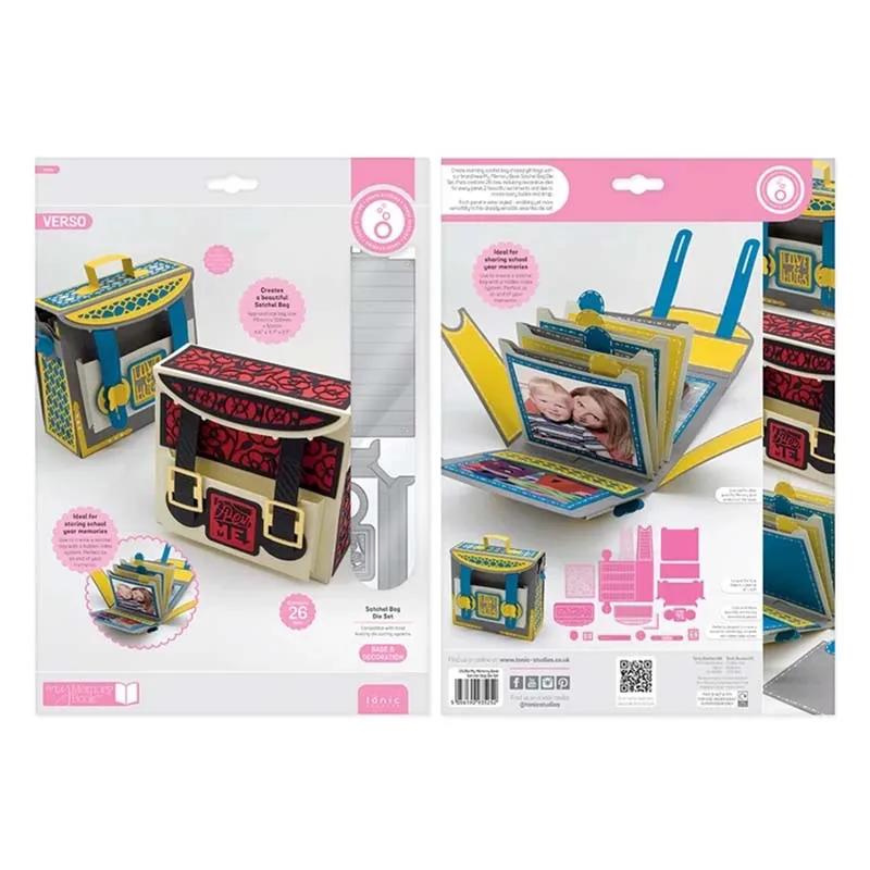 

JC Schoolbag Backpack Bag Metal Cutting Dies Scrapbooking Die Cut Card Make Shape Stencil Craft Mold Decor Template New Design