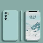 Квадратный жидкий силиконовый чехол для Samsung Galaxy A12, A22, A32, A52, A72, A51, A71, M21, M31, M31S, M32, M22, M11, A11, A21S, резиновый мягкий чехол