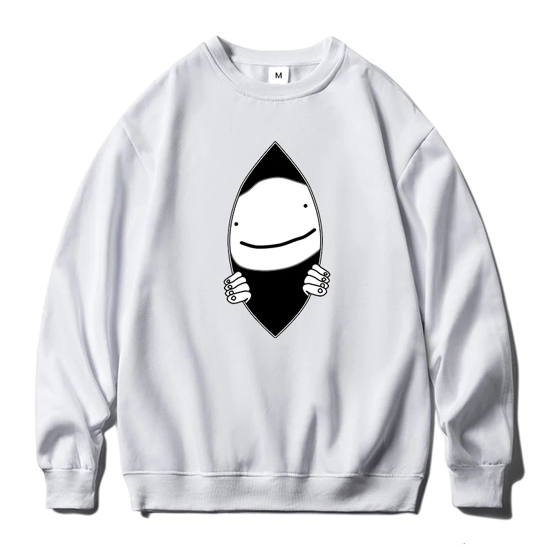 

Dream Smp Hoodie Women Oversized Sweatshirt Cartoon O-Neck Pullover Unisex Graphic Dream Merch Hoodies Streetwear Dropshipping