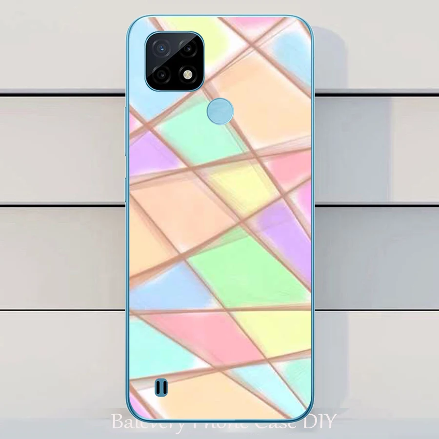 Для REALME C21 6 5 дюймов чехол модный силиконовый мягкий симпатичный из ТПУ задний s