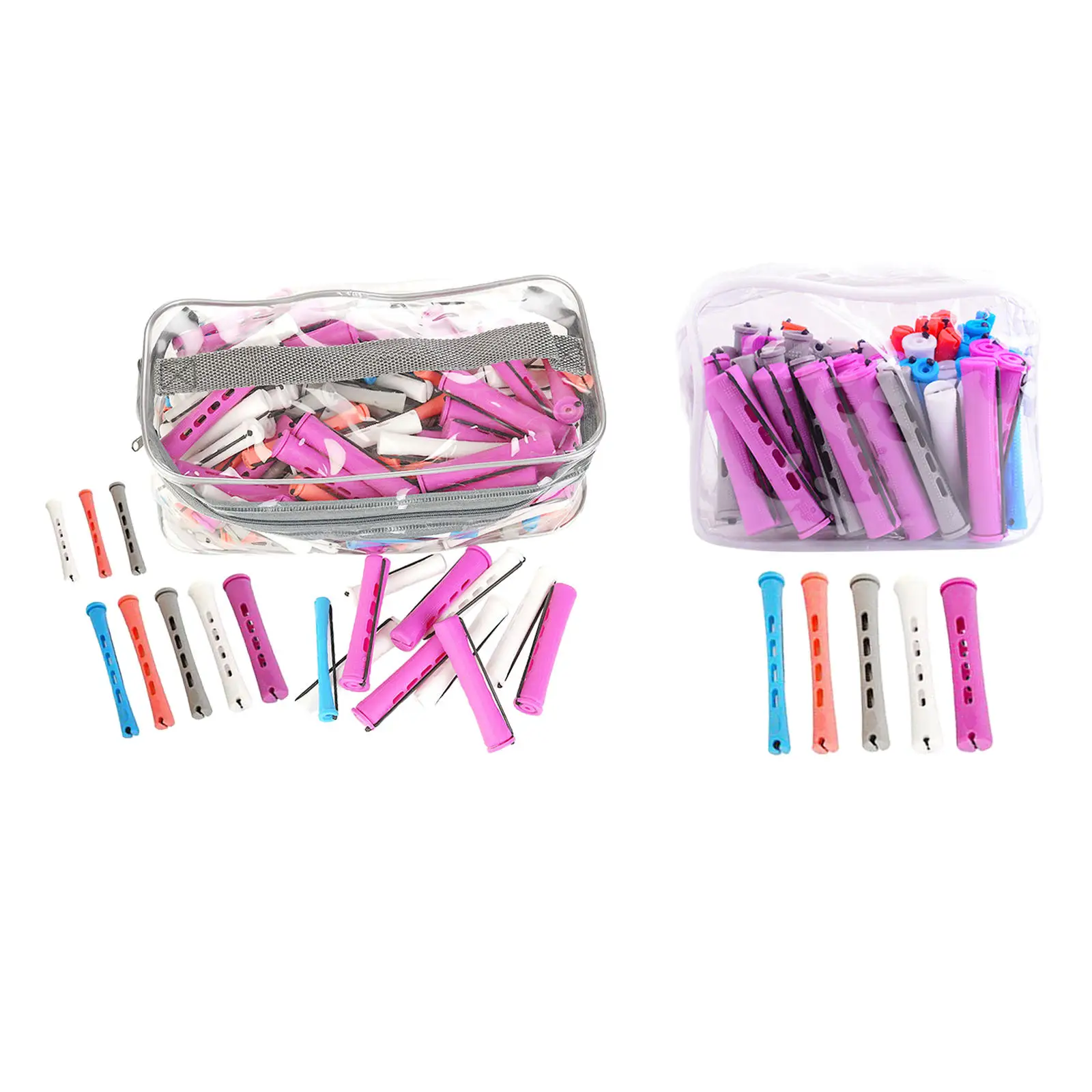 

Perm Rods Hair Rollers Straight Heatless Gifts with Rubber Band Non-Slip Elastic Curly Wavy Rod for Kit Curly Wavy Rod No Heat