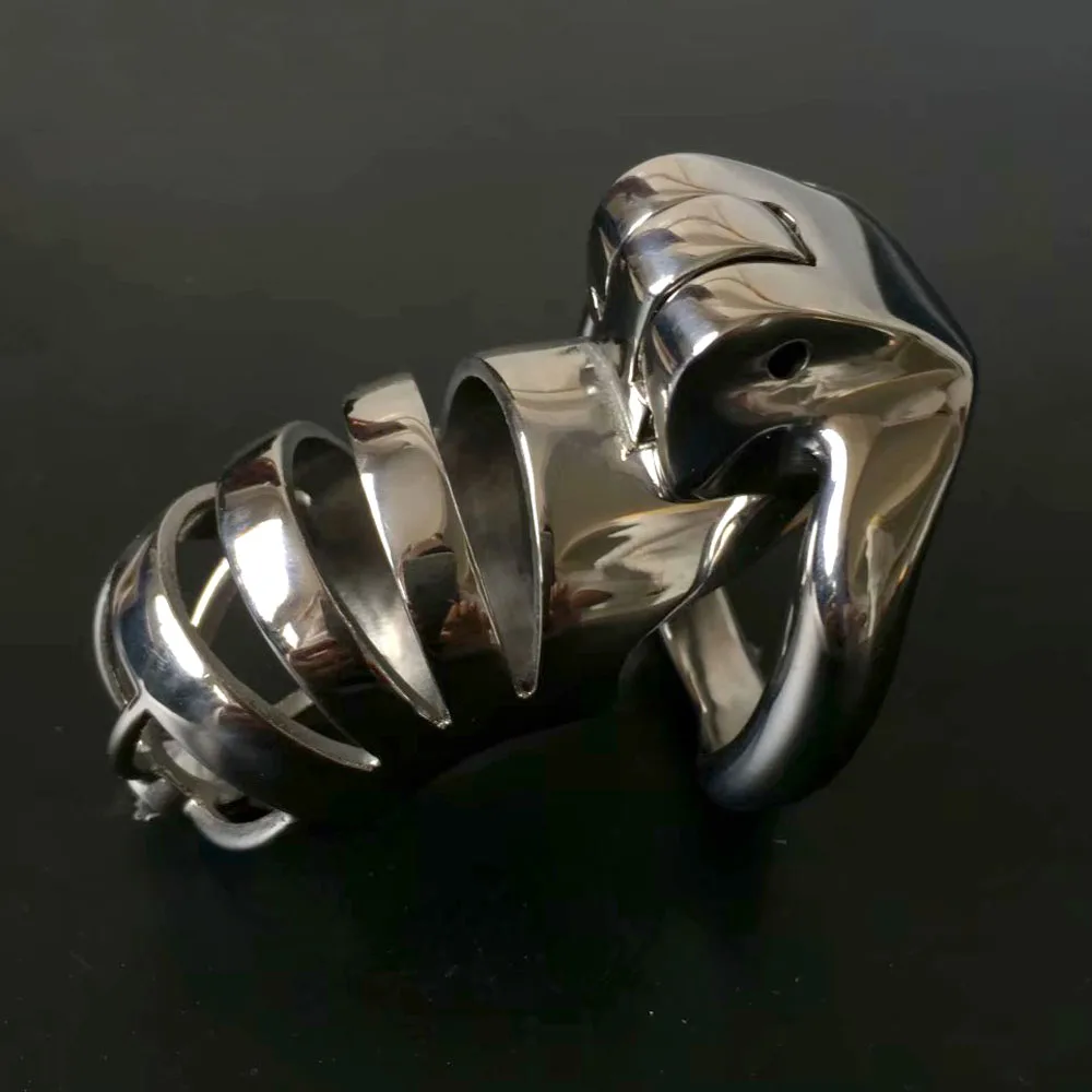 Новая маленькая клетка для пениса из нержавеющей стали мужское устройство