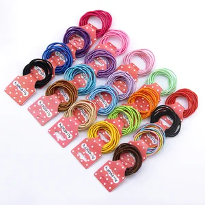 18 цветов, 10 шт.партия, 3 см Детские резинки, аксессуары для волос, Оптовая продажа, новые модные резинки для волос ярких цветов для девочек