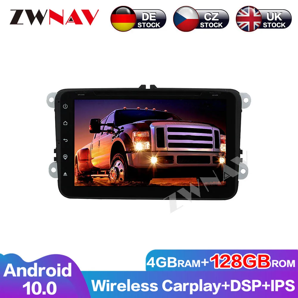 Автомагнитола 4G + 128G Android 10 DVD-плеер автомобильная навигация для Skoda Superb 2005-2009 Octavia