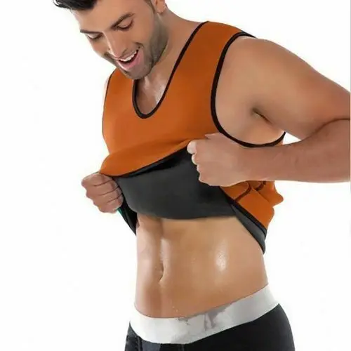 

Hirigin Fitness Men Tank Tops Neoprene Ultra-thin 3XL Gym Bodybuilding Bodyshaper Slimming Vest Corset Top Muscle Tee Shirt