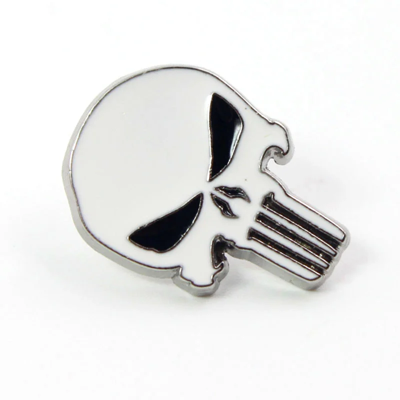 The Avengers Punisher brooch Lapel Pin Enamel Pins and Brooches backpack bags badge clothes Gift for Women Kids fashion jewelry