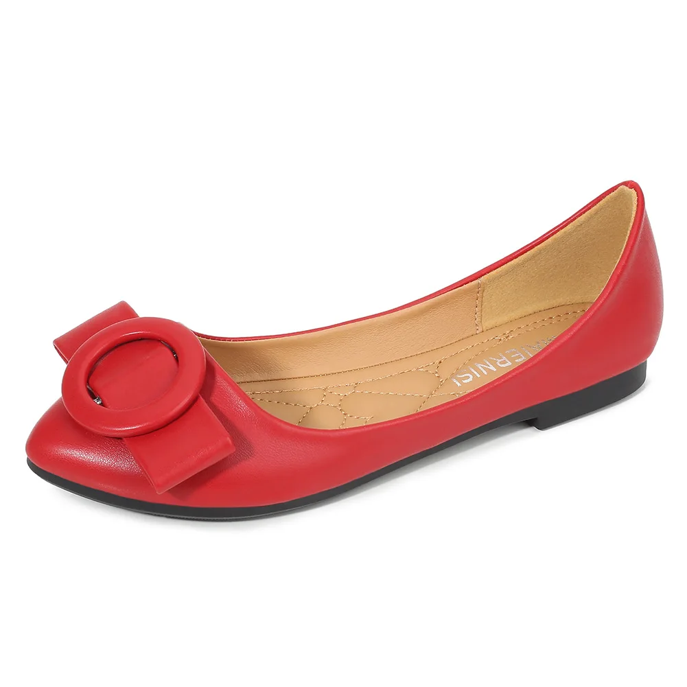 

Mclubgirl Large Size Comfortable Casual Lightweight One-Pedal Shallow Mouth Women's Shoes Pointed-Toe Single Shoes WZ-M001-9