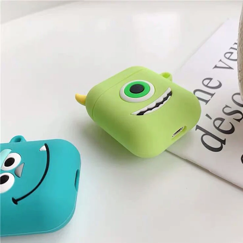Чехол для беспроводных наушников Cartoon Wireless Bluetooth Earphone Case для Apple AirPods из силикона на чехле Airpods 2, защитный чехол роскоши.