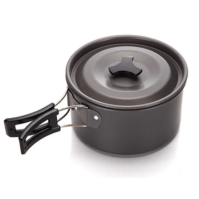 4-5 Peoples Camping Cookware Travel Tableware Outdoor Cooking Set Picnic Backpacking Bowl Pot Pan Utensils Cutlery | Спорт и