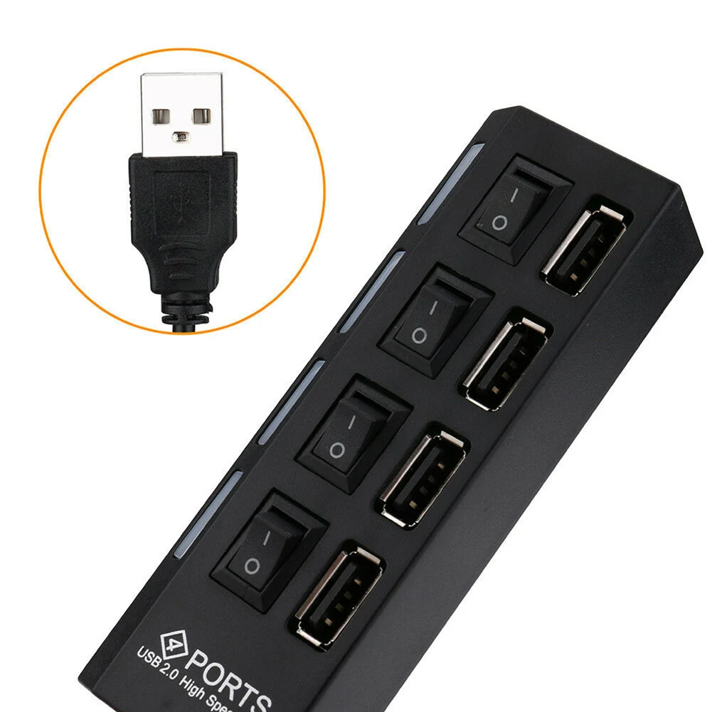Высокоскоростной мульти-usb-хаб 2 0 мини-концентратор USB-Сплиттер 4/7 портов USB с
