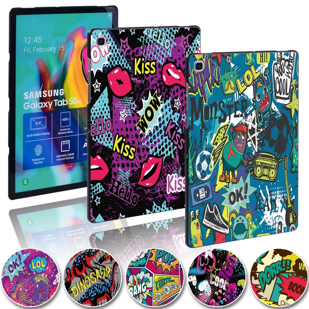 

Back Case for Samsung Galaxy Tab S7 T870 T875 11"/Tab S4 T830 T835/S5e T720 T725/S6 T860 T865 10.5" Graffiti Tablet Hard Shell