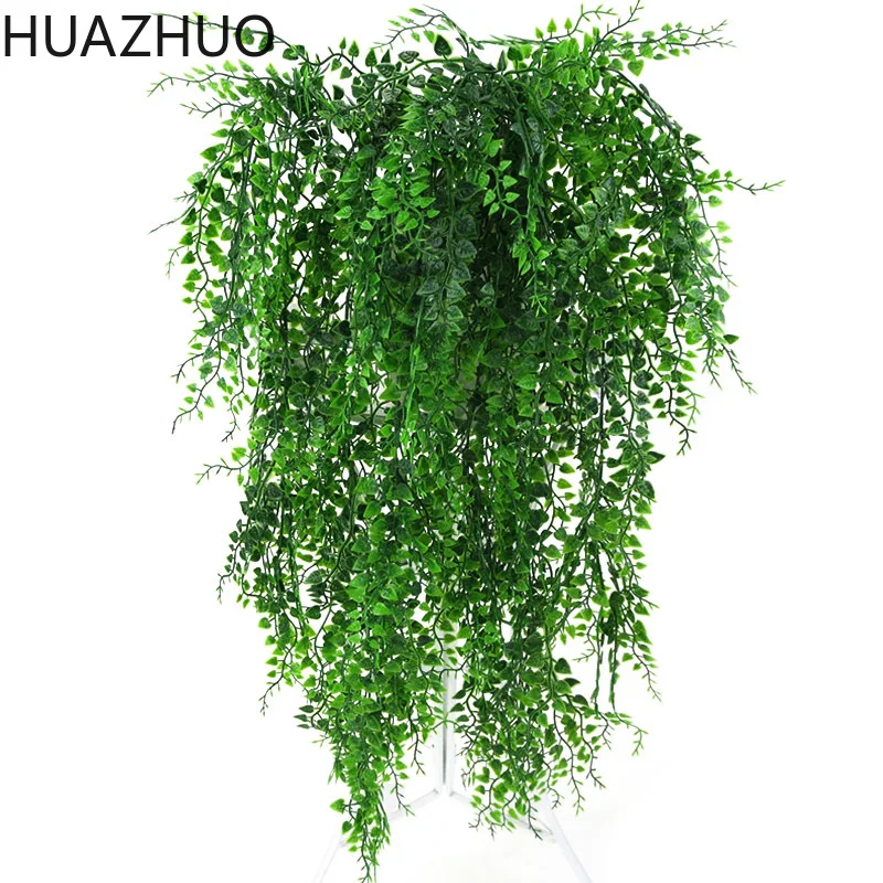 

82cm Artificial Green Plant Vines Wall Hanging Fake Leaves Plant for Home Garden Decoration Simulation Orchid Fake Flower Rattan