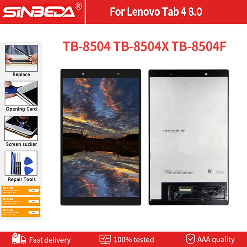 8 0 &quotдля Lenovo Tab 4 LCD TB 8504 8504F 8504N 8504X 8504P ЖК дисплей сенсорный экран Стекло сенсор