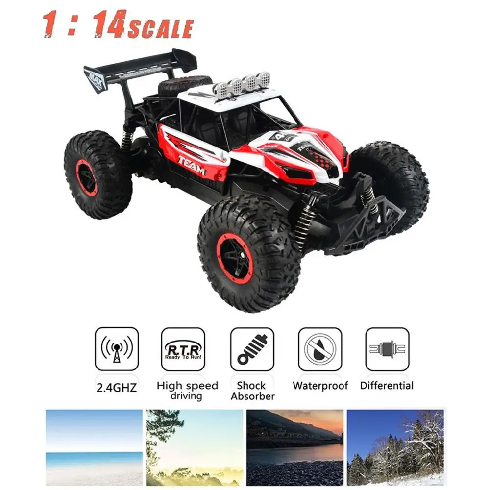 1:14 4WD RC автомобили обновленная версия 2 4 г радио Управление игрушечные машинки