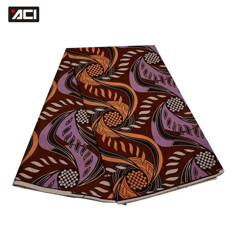 19100001 ACI 6 ярдов настоящий воск Tissu Africain Печатный полиэстер ткань пэчворк гарантированный настоящий голландский воск африканская ткань Анкара - Цвет: 19100001