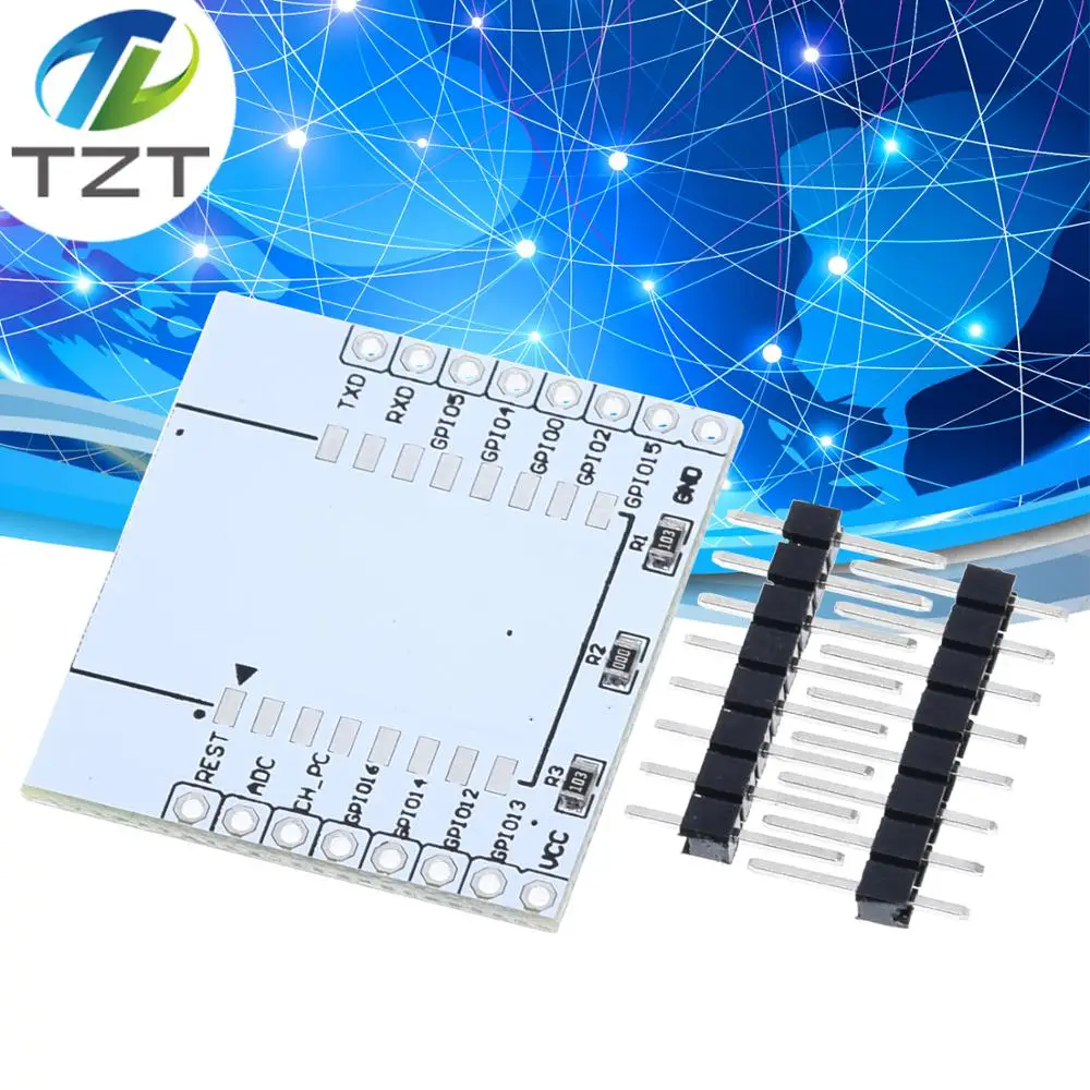 10 шт. ESP8266 серийный WI FI модуль адаптер пластина распространяется на ESP 07 12F 12E