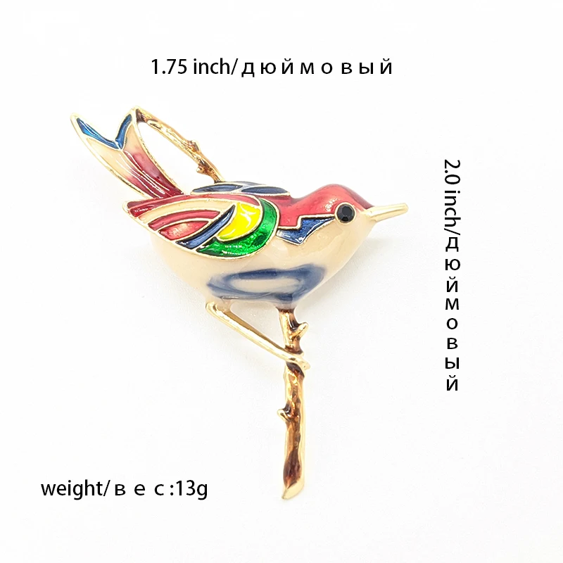 

PD BROOCH The Bird on The Branch Dripping Oil Exquisite High-end Brooch Wholesale Brooches Brooch for Women Gifts