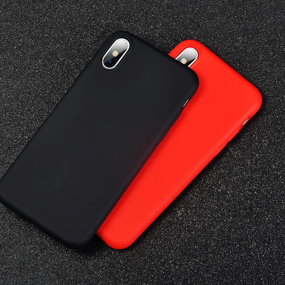 Противоударные резиновые чехлы для телефонов для iPhone 11 Pro Max 7 8 6 6s Plus жидкий силиконовый мягкий чехол из ТПУ для iPhone XS Max XR X Case