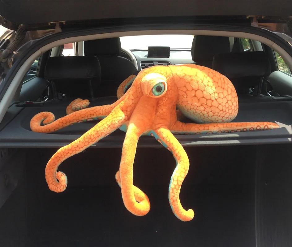 

55/80CM Giant Funny Simulation Octopus Stuffed Toy Lifelike Sea Animal Room Car Decor Dolls Plush Toys Children Boy Xmas Gift