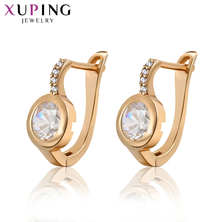 Серьги Xuping новый дизайн роскошные серьги кольца из синтетического кубического