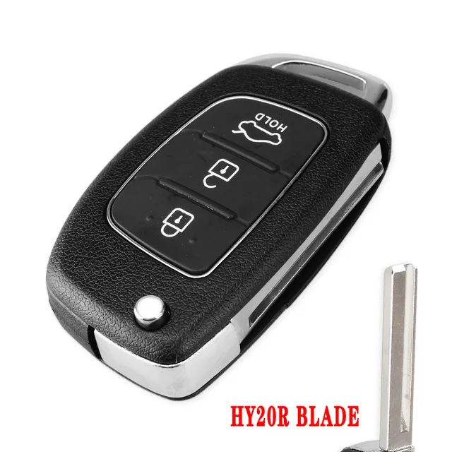 

XNRKEY HY20R #C Blade 3Button Flip Key Shell For Hyundai KIA Flip Key B Blade