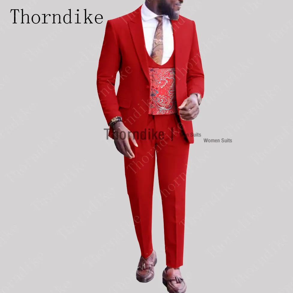 Пиджак мужской жаккардовый с цветочным принтом 3 предмета | Мужская одежда