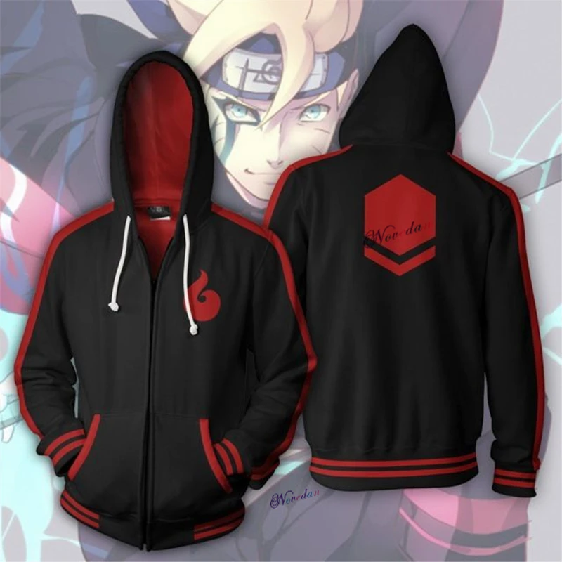 

Anime BORUTO UZUMAKI Cosplay Costume Jacket Women Men 3D Hoodie Sweatshirt Halloween Party Christmas Costume