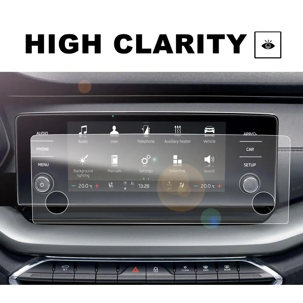 lfotpp pet screen protector for octavia mk4 8 25 inch 2020 car multimedia radio display auto interior accessories 2 pcs free global shipping