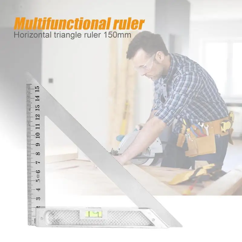 Измерительный инструмент треугольная квадратная линейка из алюминиевого сплава